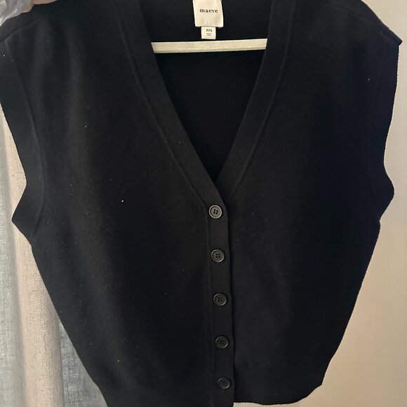 Maeve Slouchy Cardigan Sweater Vest - Picture 1 of 4
